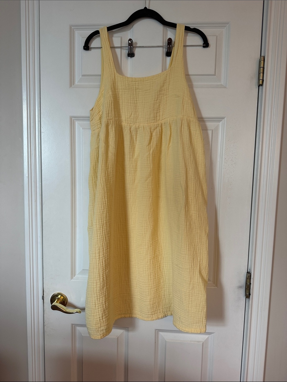 Cotton gauze tank dress
